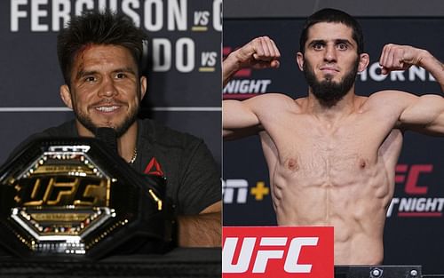 Henry Cejudo (left) and Islam Makhachev (right)