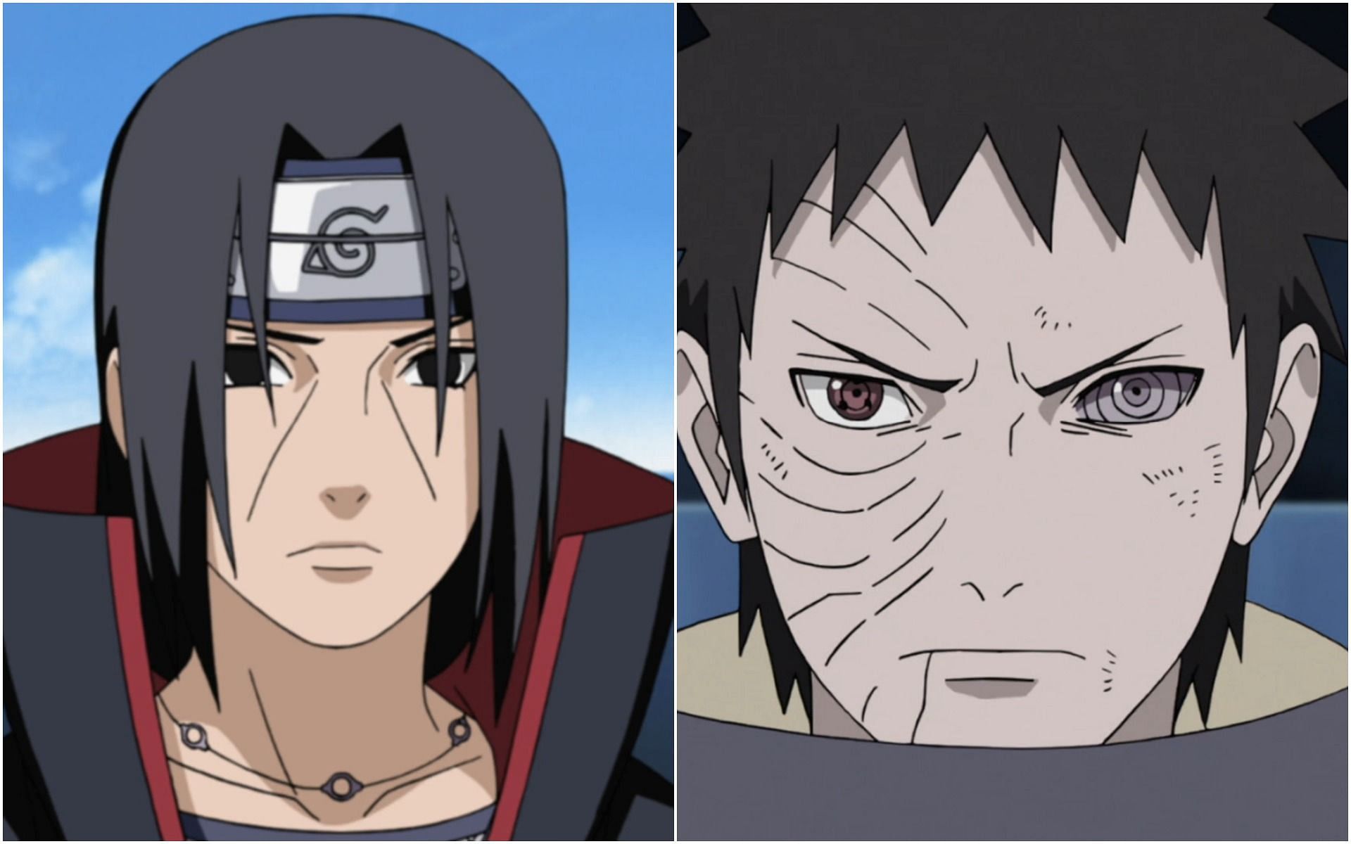 Comparing Obito and Itachi in Naruto (Images via Pierrot)