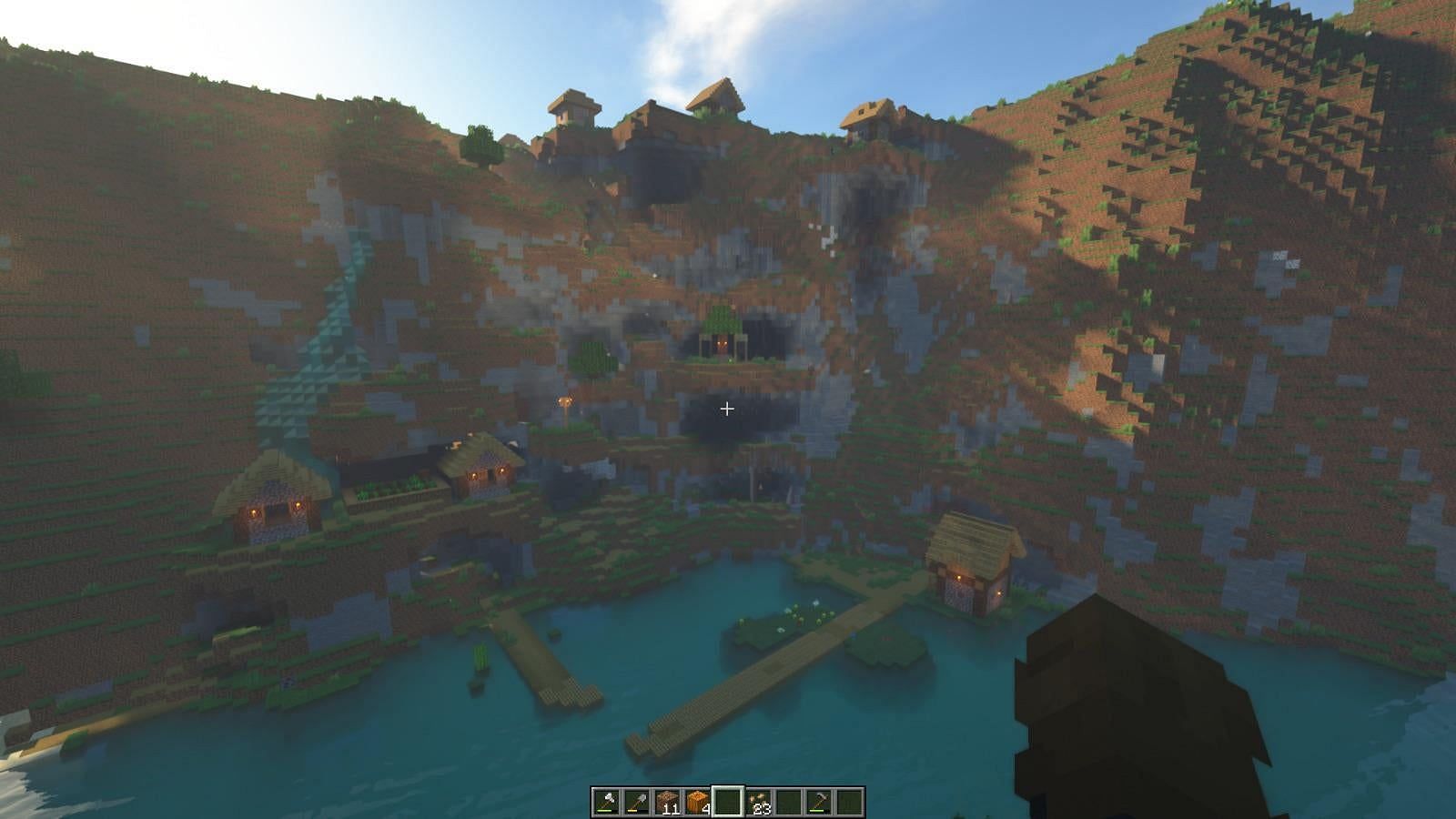 Cliffside village (Image via u/HowaitoHasugami on Reddit)