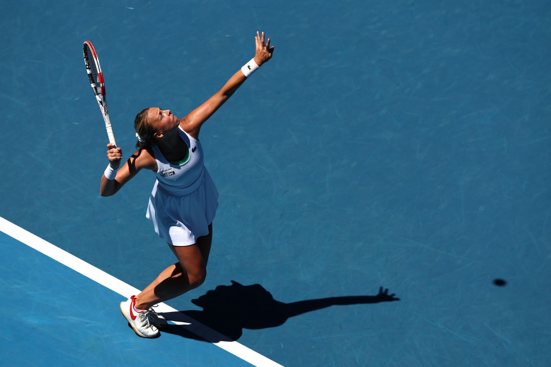 Anett Kontaveit in action at the 2022 Australian Open