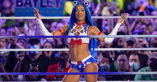 Sasha Banks at the Royal Rumble