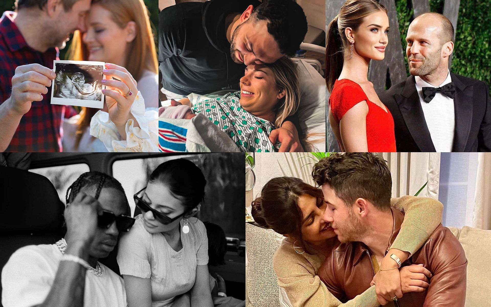 Five celebrities who welcomed babies in 2022 (Images via Instagram: priyankachopra, jason.rough, kyandtravis, usweekly &amp; lydiahearst)