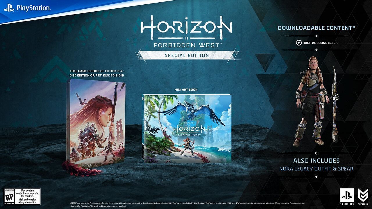 Horizon Forbidden West special edition with new downloadable content (Image via PlayStation)