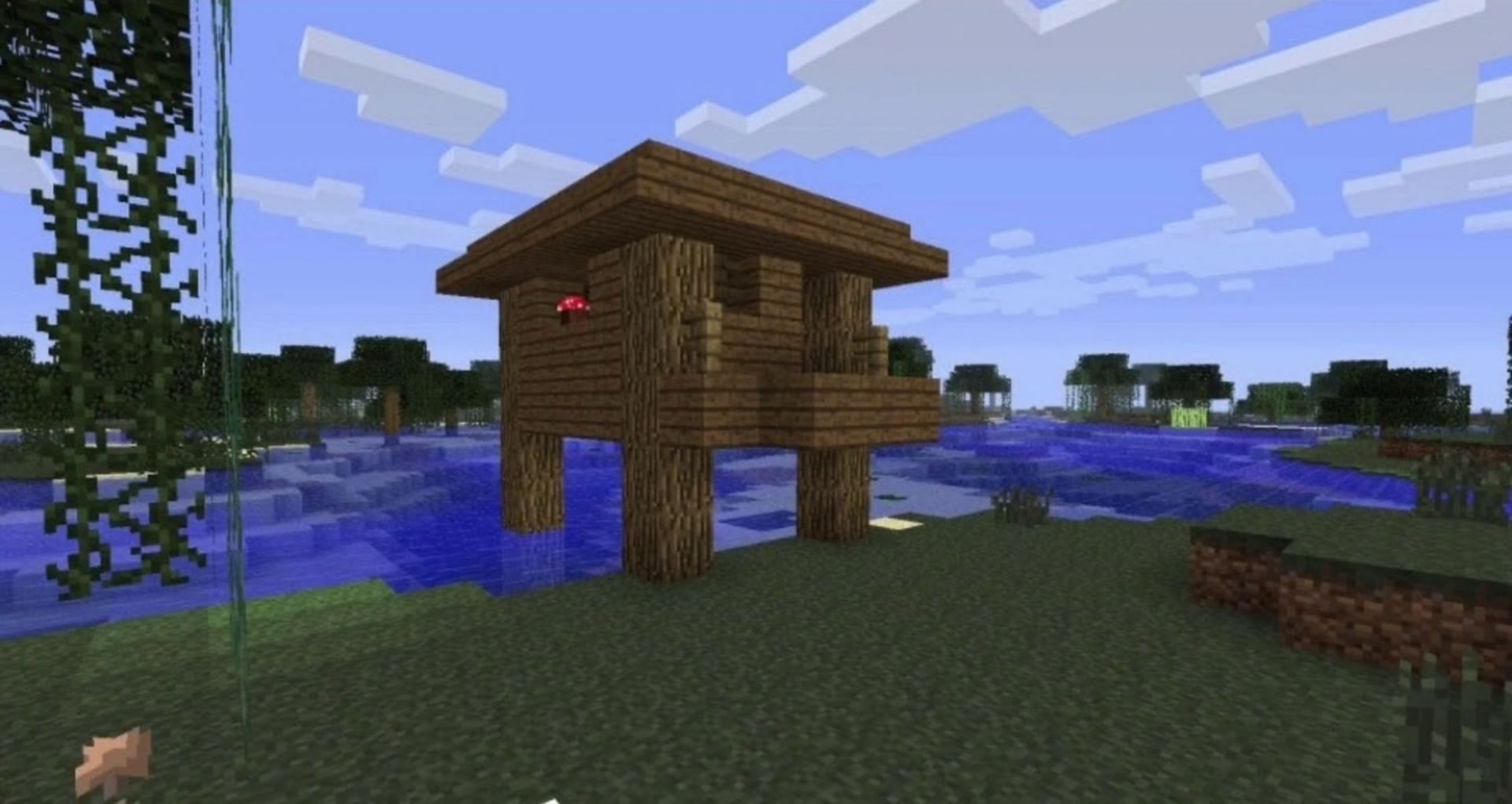 A witch&#039;s swamp hut structure (Image via YouTube/TheJessing)