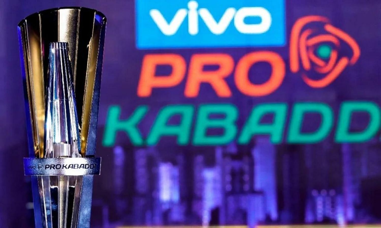 Pro Kabaddi League Trophy on display