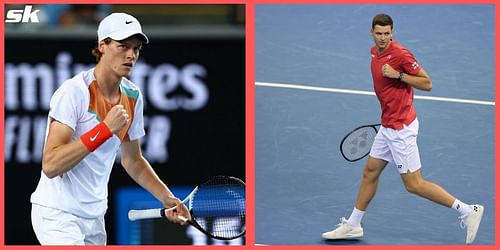 Jannik Sinner takes on Hubert Hurkacz in the quarterfinals of the Dubai Tennis Championships