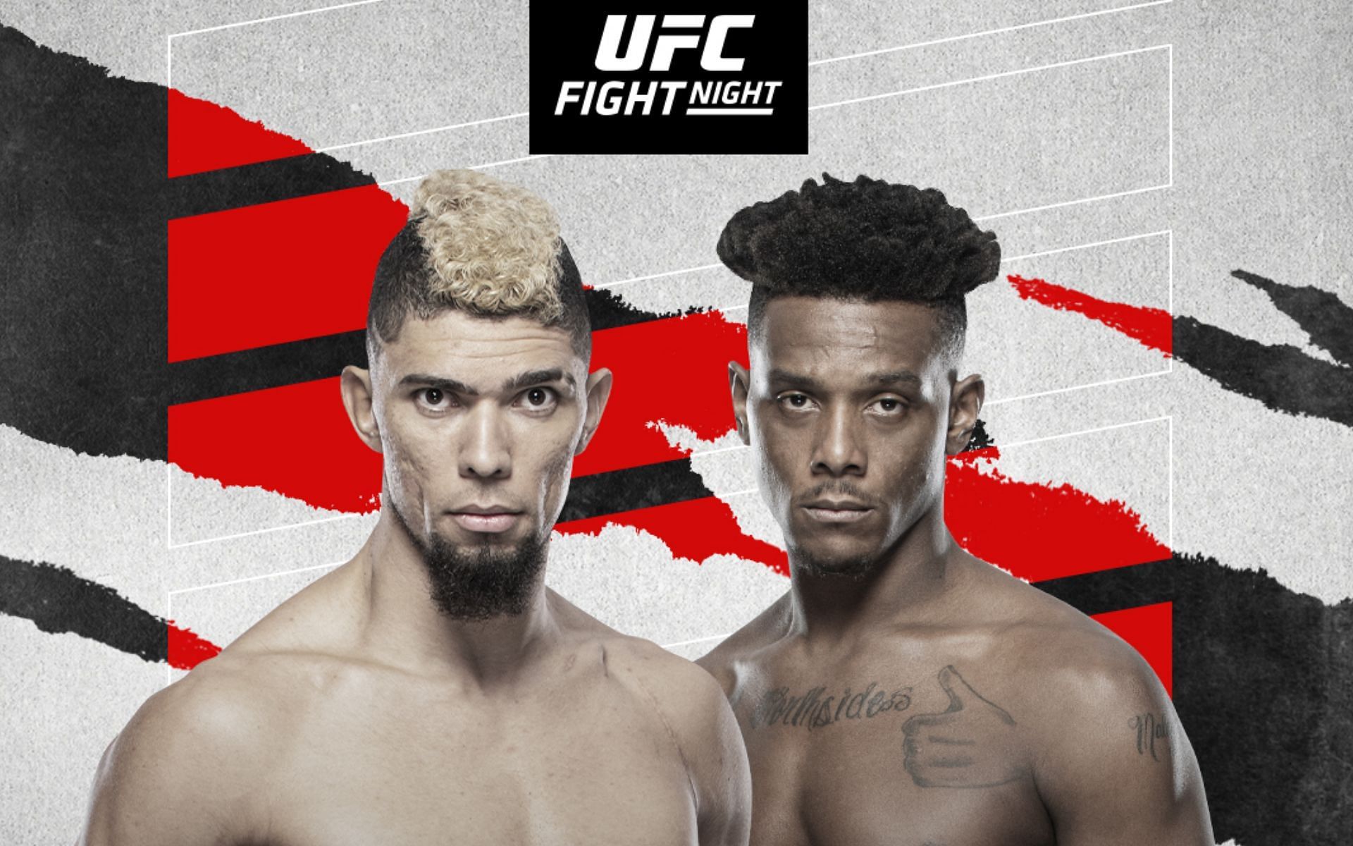 Johnny Walker and Jamahal Hill collide at UFC Vegas 48 [Image courtesy - @ufc on Twitter]