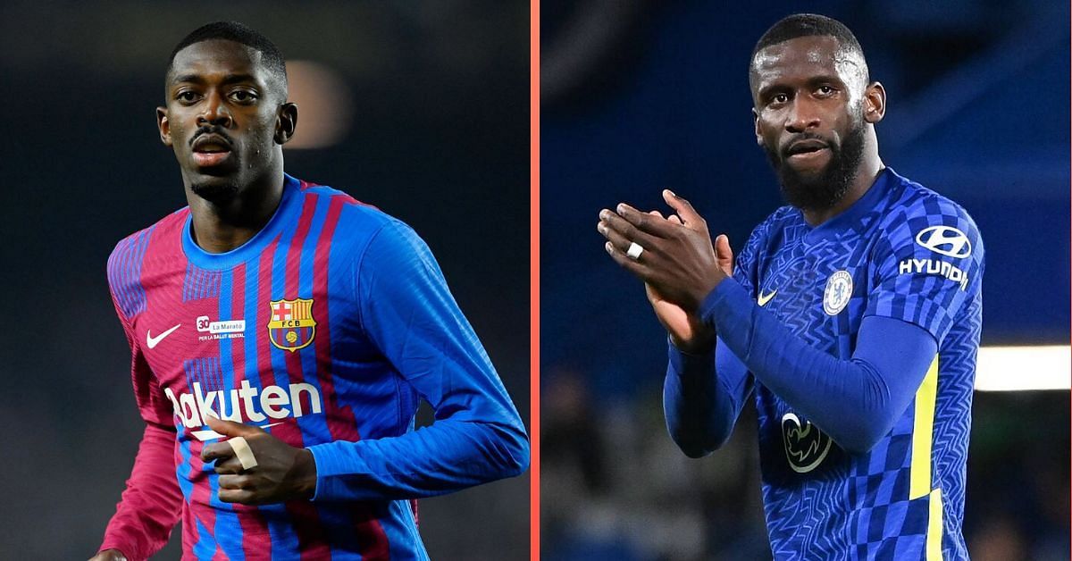 Ousmane Dembele (left) and Antonio Rudiger (right)