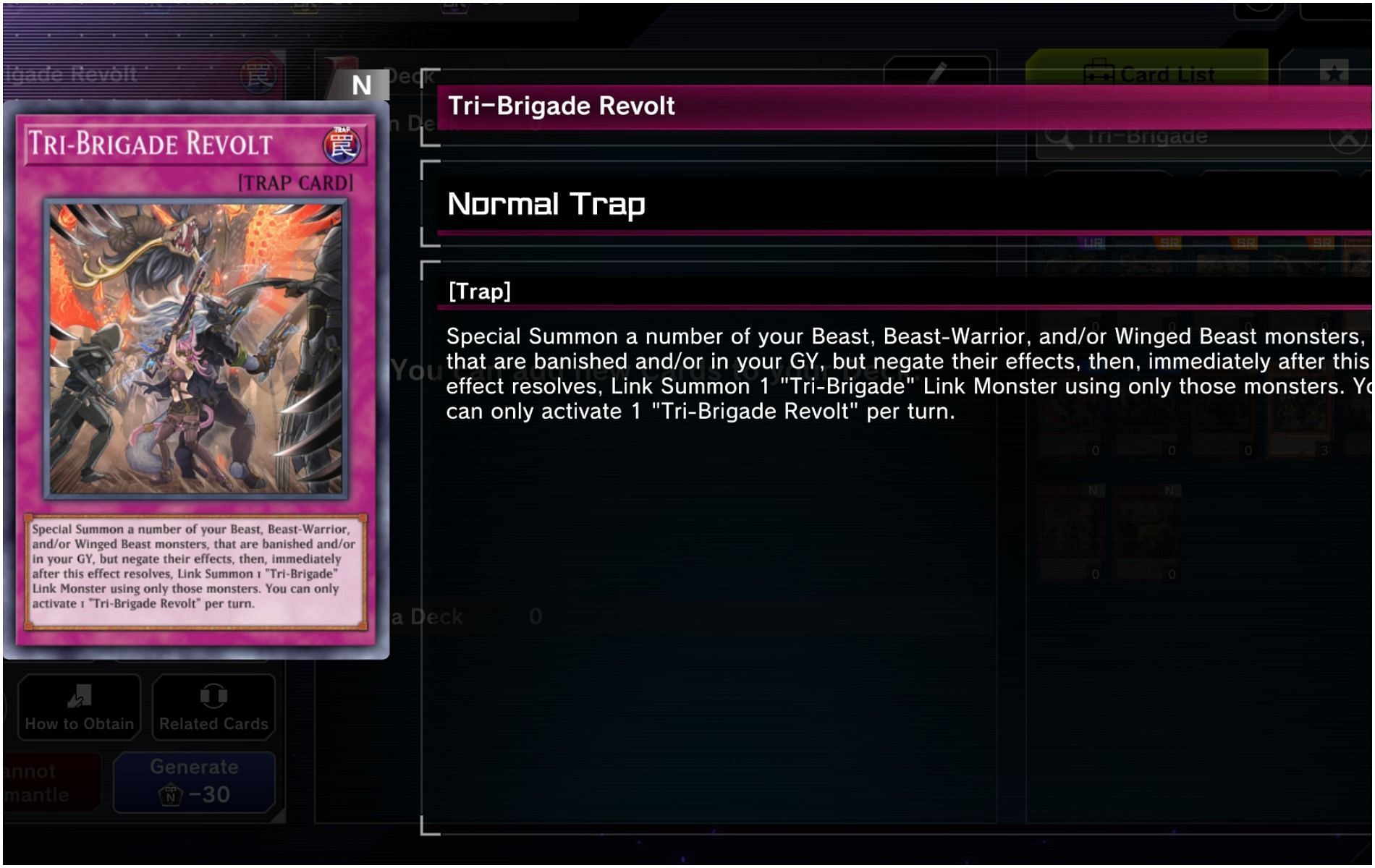 Tri-Brigade Revolt is the next major step in the combo (Image via Konami)