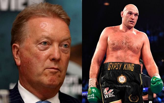 "Sh**" - Frank Warren looks disgusted after trying out Tyson Fury's new energy drink on camera