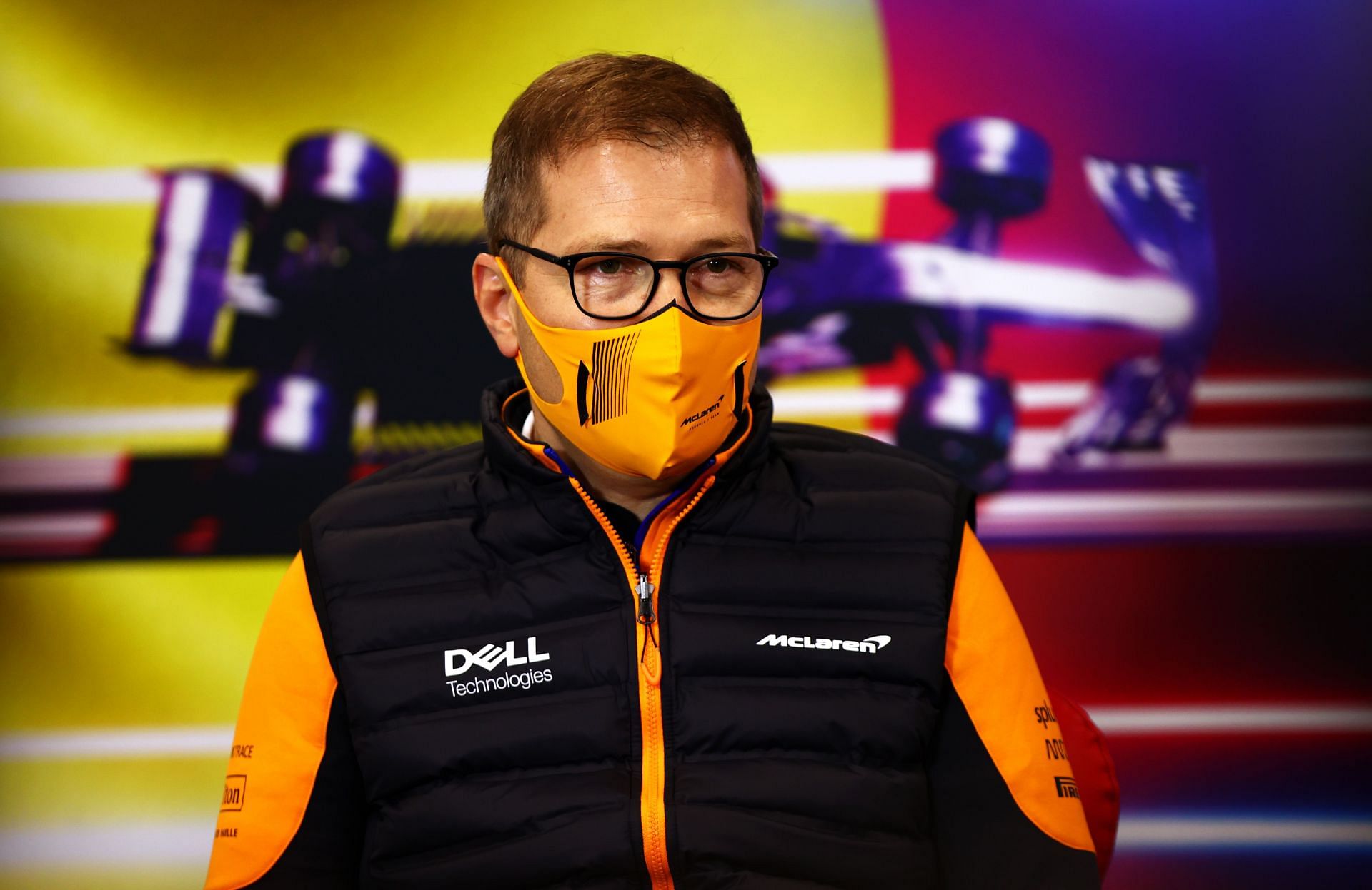 McLaren team principal Andreas Seidl before the 2021 Belgian Grand Prix (Photo by Dan Istitene/Getty Images)