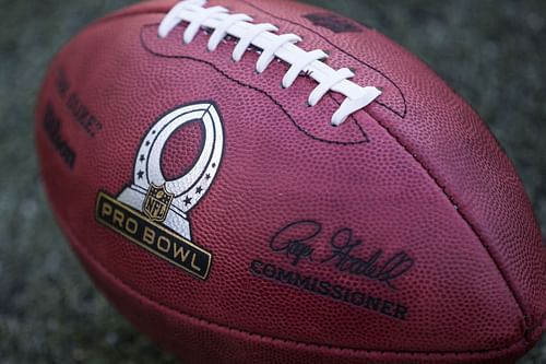 The Pro Bowl game ball seen prior to the 2016 edition (Photo: Getty)