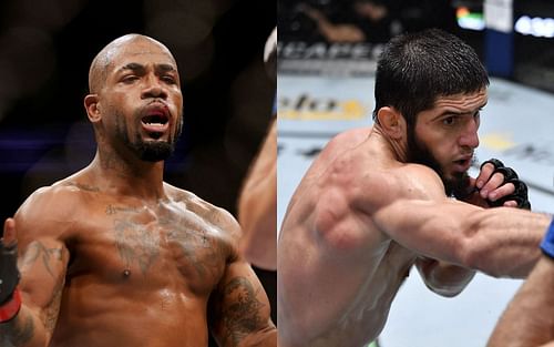 Bobby Green (left) and Islam Makhachev (right)