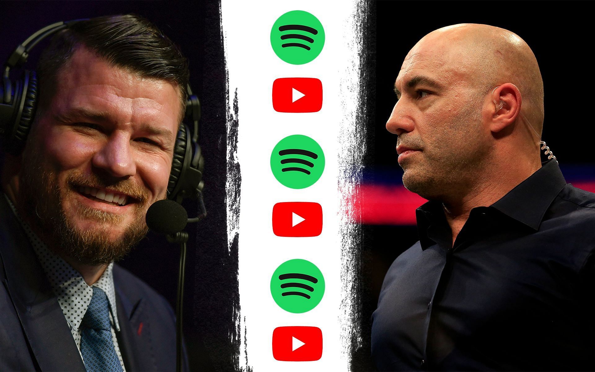Michael Bisping gives his thoughts on the situation surrounding Joe Rogan (images via: Getty)