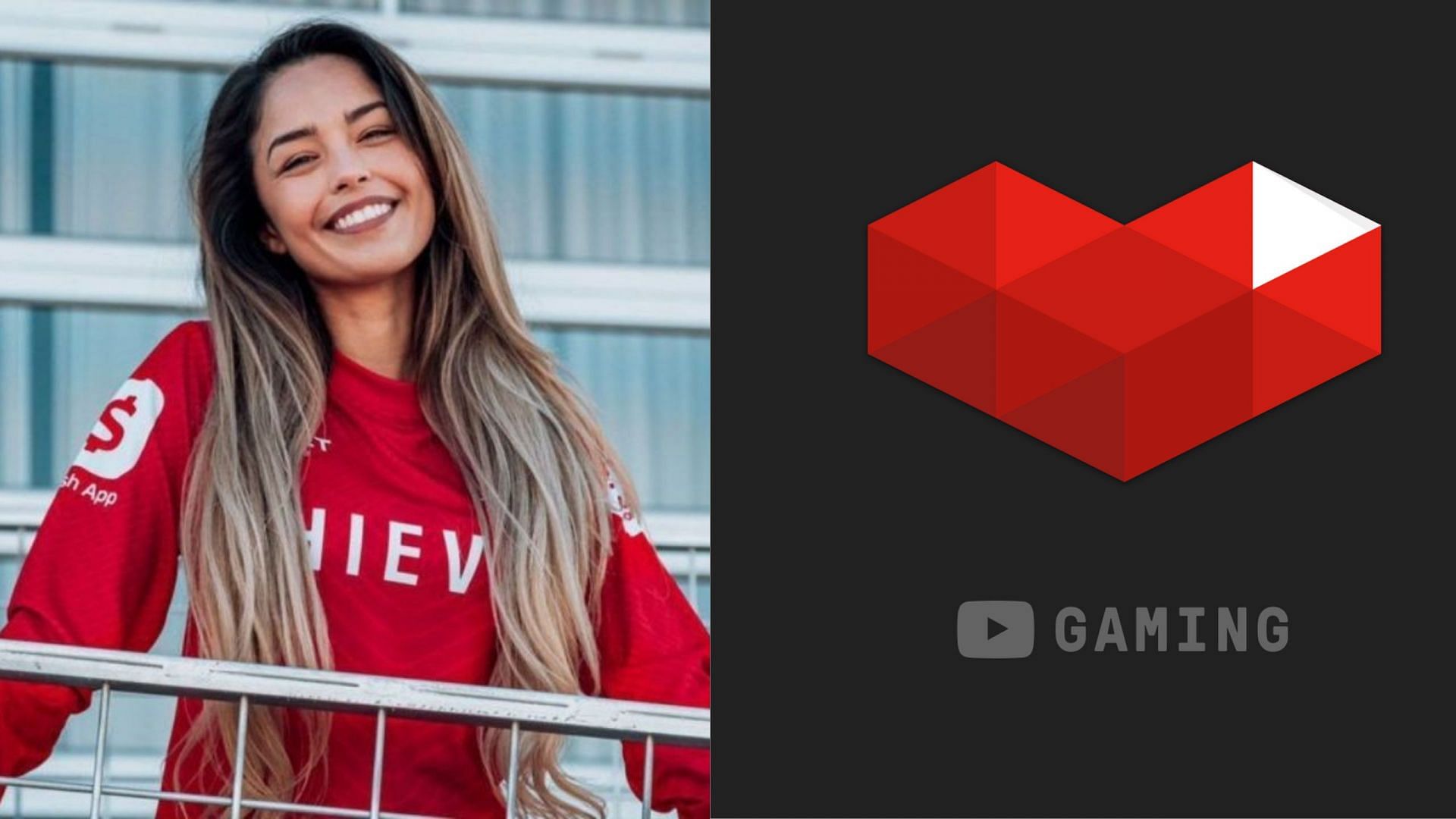 Valkyrae responds to backlash on YouTube contract announcement video (Images via 100Theives and YouTube)
