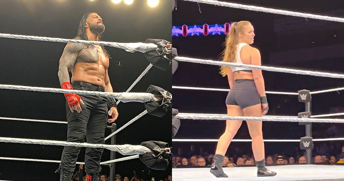 Roman Reigns and Ronda Rousey wrestled at the latest WWE live event.