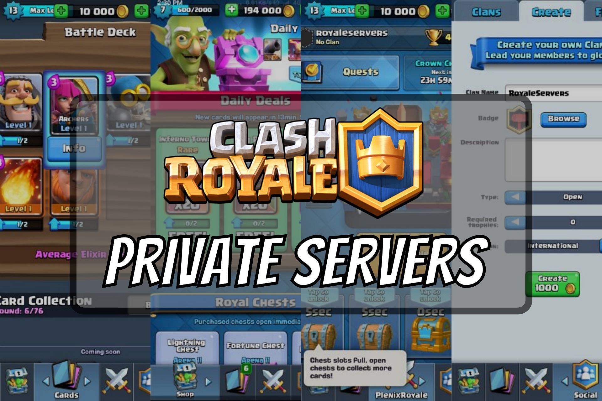 Best Private Servers in Clash Royale (Image via Sportskeeda)