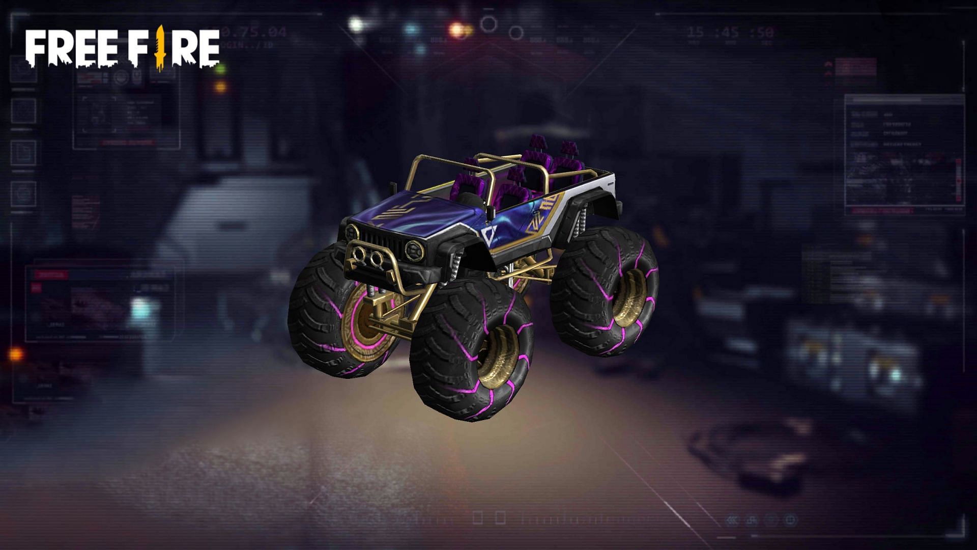 The free monster truck skin in Free Fire (Image via Garena)