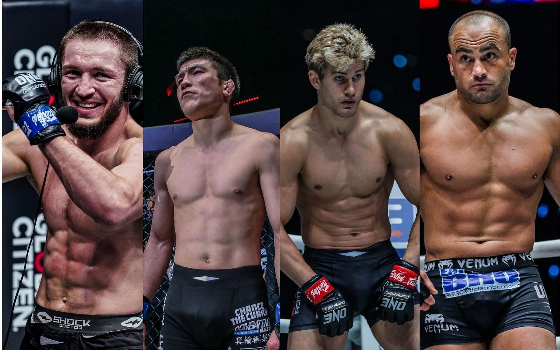 (From left to right) Saygid Izagakhmaev should face Shinya Aoki while Sage Northcutt should collide with Eddie Alvarez at ONE Championship: X. (Images courtesy of ONE Championship)