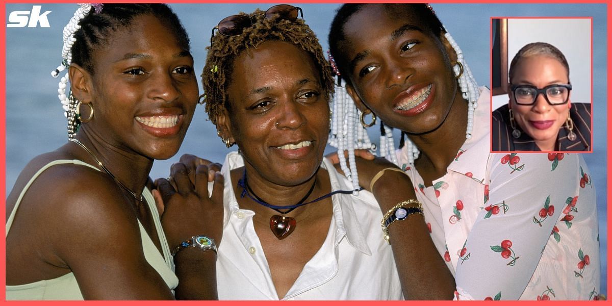Venus and Serena Williams with their mother and Aunjanue Ellis (insert)