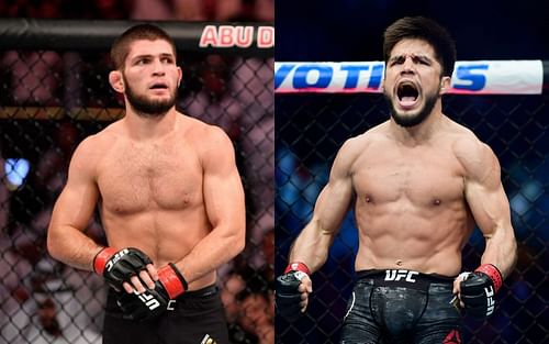 Khabib Nurmagomedov (left) and Henry Cejudo (right)