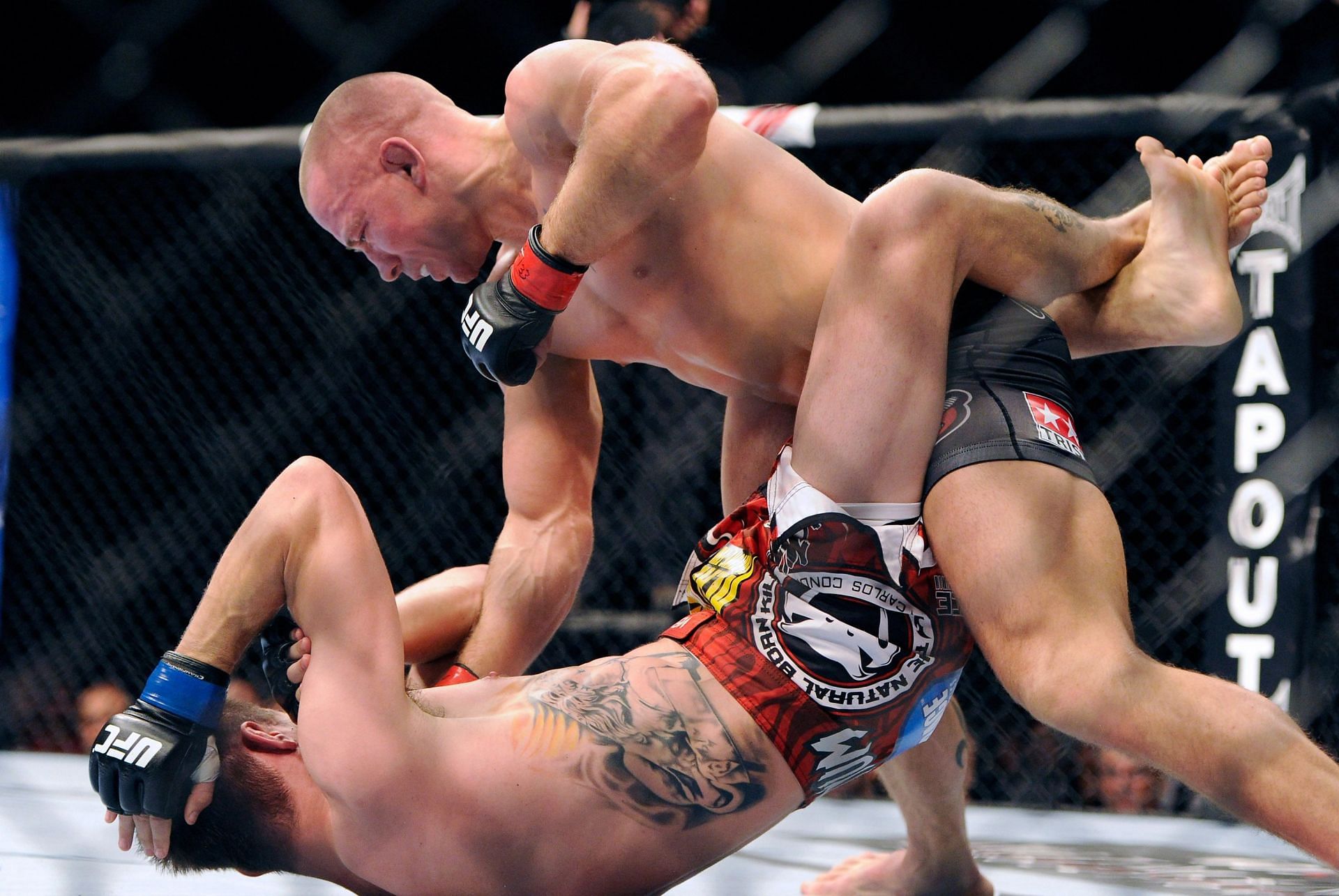 There was no bad blood between Georges St-Pierre and Carlos Condit - but they went to war anyway.