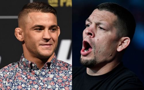 Dustin Poirier (left); Nate Diaz (right)