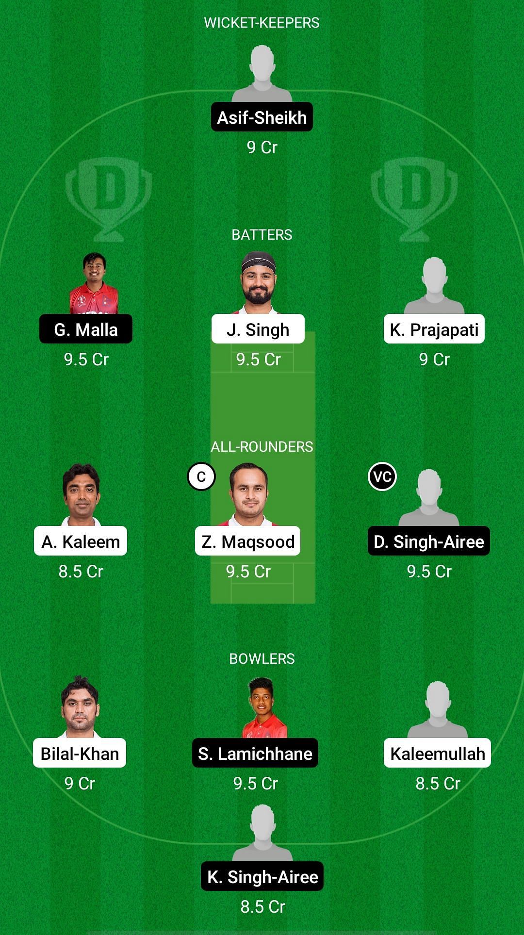 OMN vs NEP Dream11 Prediction - ICC Men's T20 World Cup Qualifier A