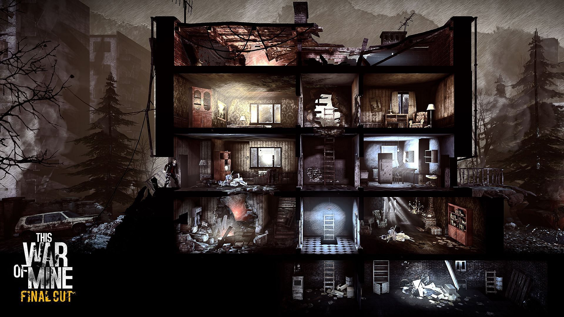 The dilapidated house (Image via 11 bit studios)