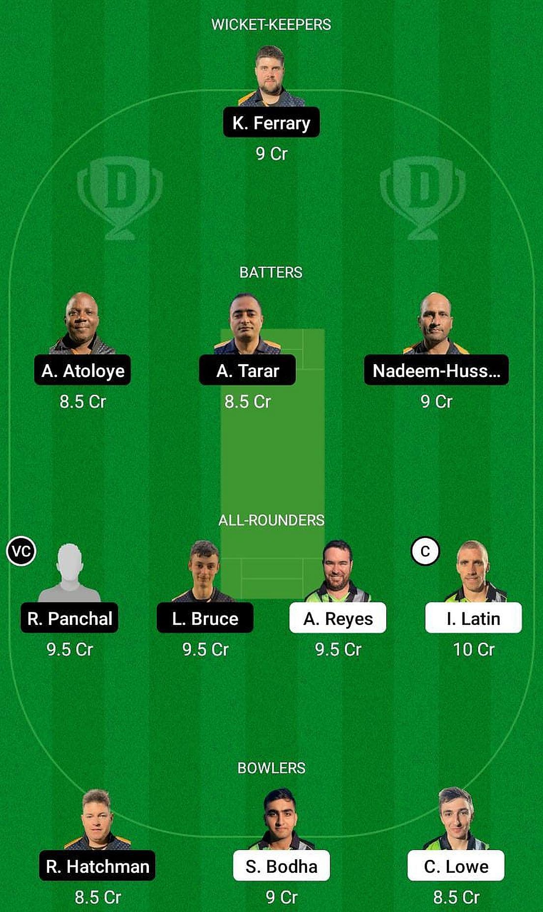 BAV vs PIR Fantasy Suggestion Team 1