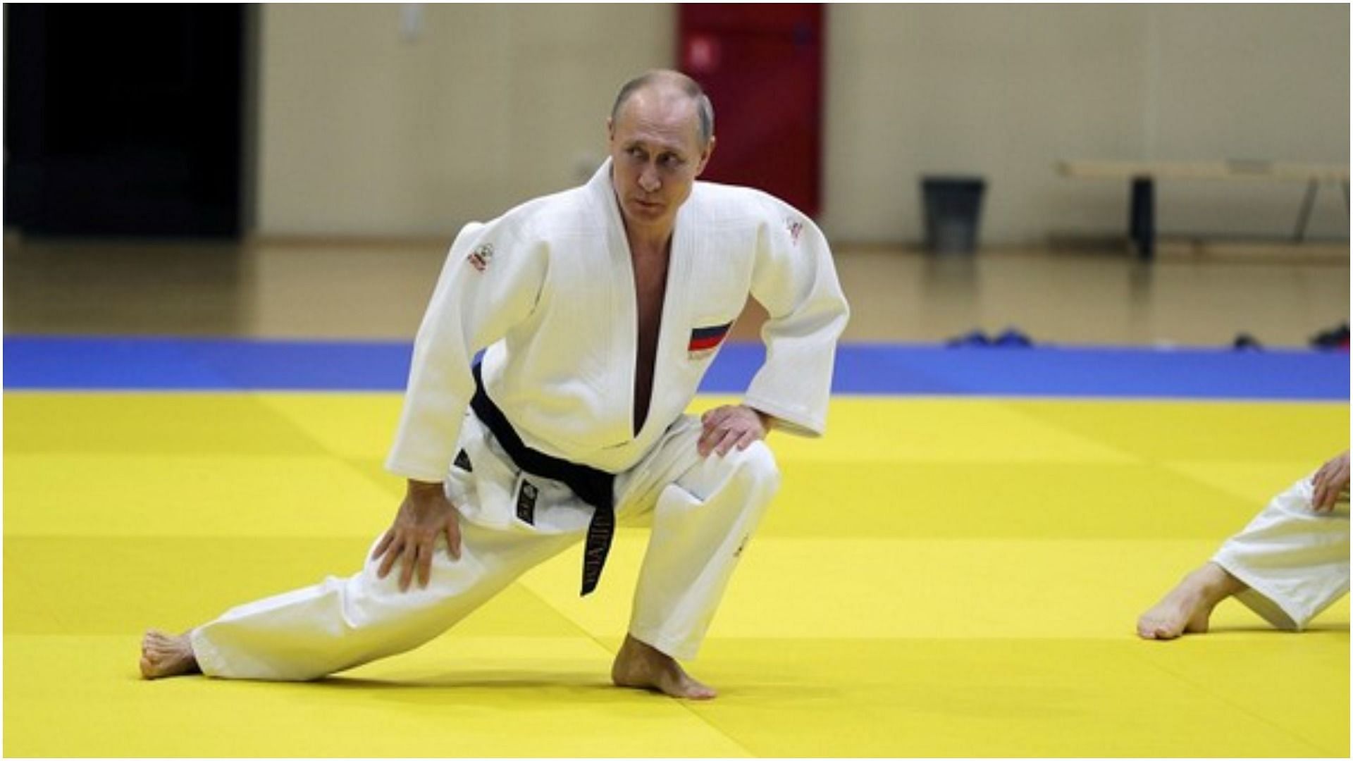 Vladimir Putin during a friendly judo match (Pic Credit: ANI)