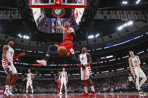 Zach LaVine is one of the most vicious in-game dunkers that the NBA has seen in history. [Photo: Hoopshype] Enter caption