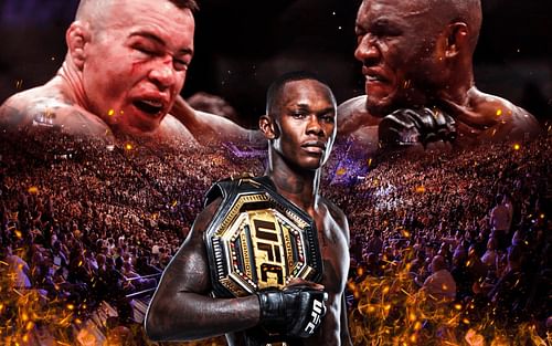 Israel Adesanya has named Kamaru Usman as his welterweight GOAT (images via: UFC.com, Getty)