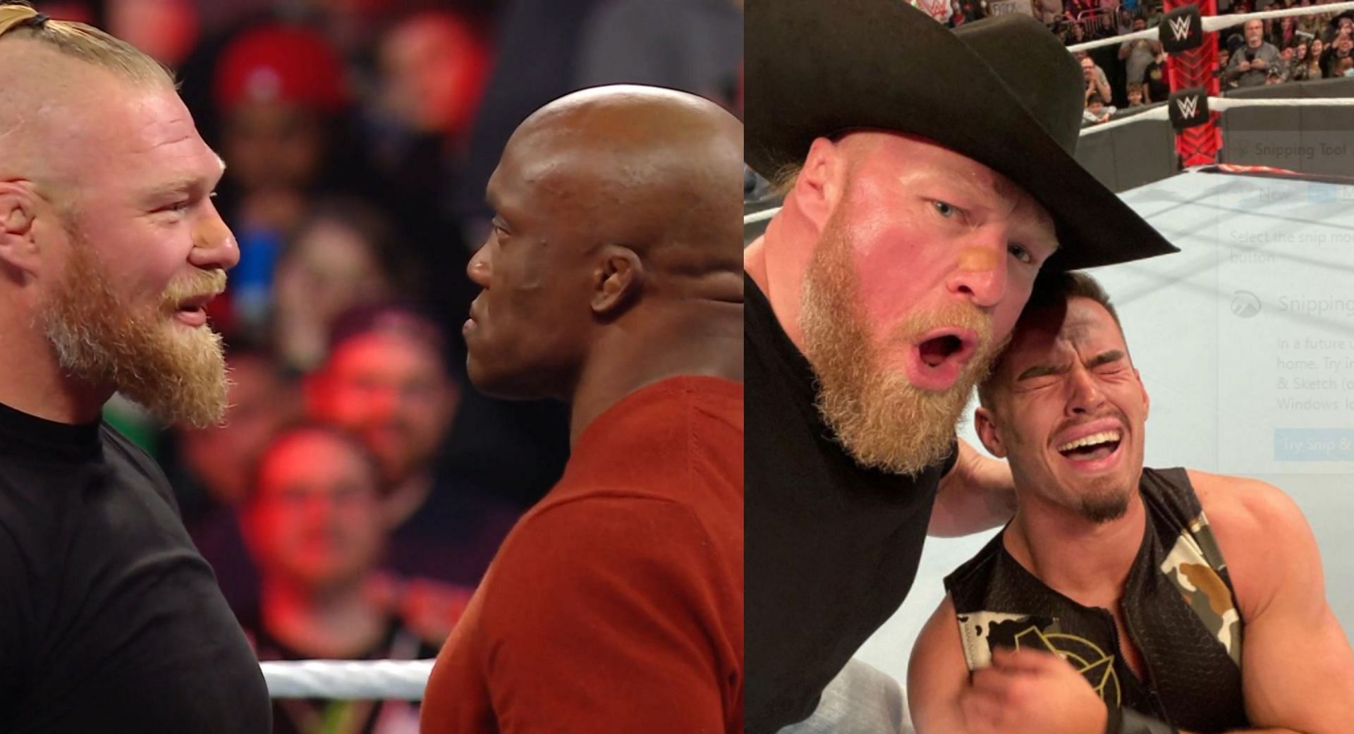 WWE Raw में ब्रॉक लैसनर ने सुपलेक्स और F5 से फेमस सुपरस्टार की हालत की खराब