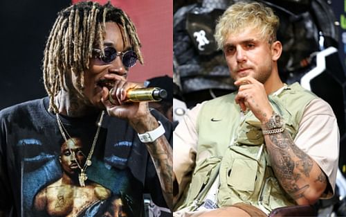 Wiz Khalifa (left); Jake Paul (right)