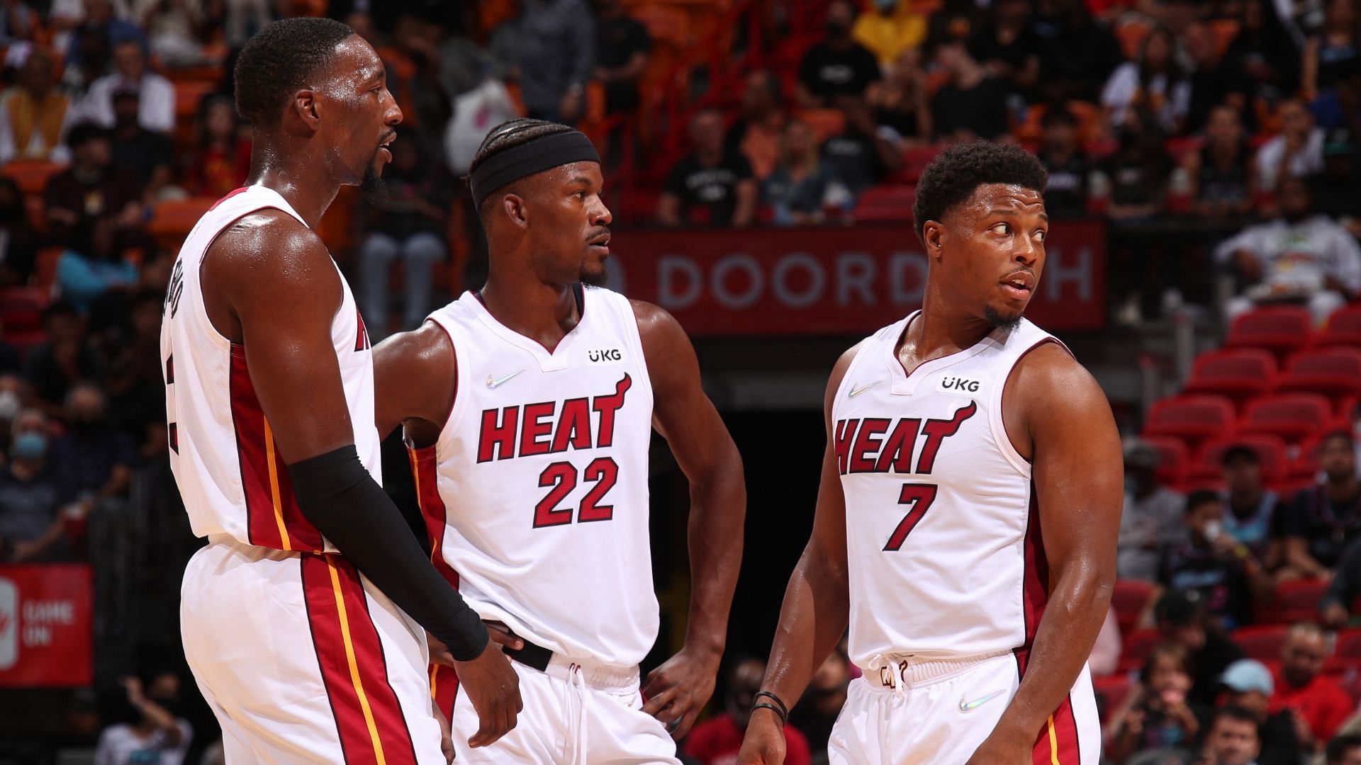 Miami&#039;s Big 3 was finally back in action in the Heat&#039;s win over the San Antonio Spurs [Photo: Sporting News]