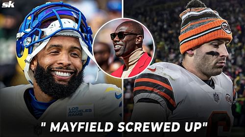 Odell Beckham Jr and Baker Mayfield (Inset: Terrell Owens)