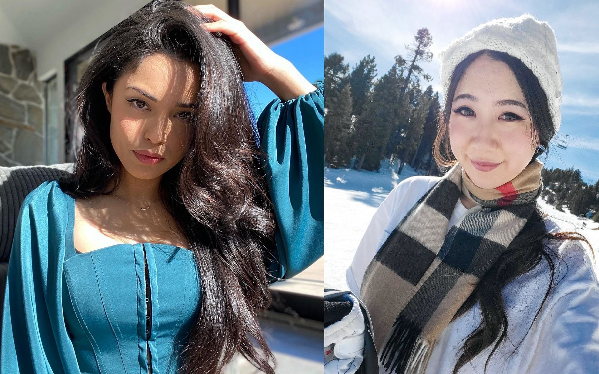 Valkyrae and Fuslie discuss how GTA 5 RP has taken over thier lives (Images via Valkyrae and Fuslie/Twitter)