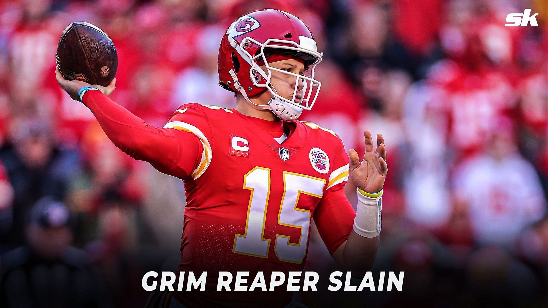 Chiefs vs Bills: Patrick Mahomes goes 'Grim Reaper' as Kansas City