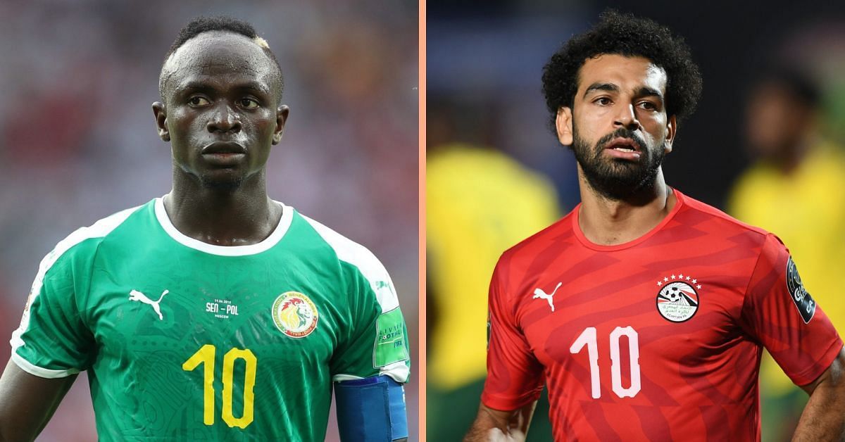 Senegal&#039;s Sadio Mane and Egypt&#039;s Mohamed Salah