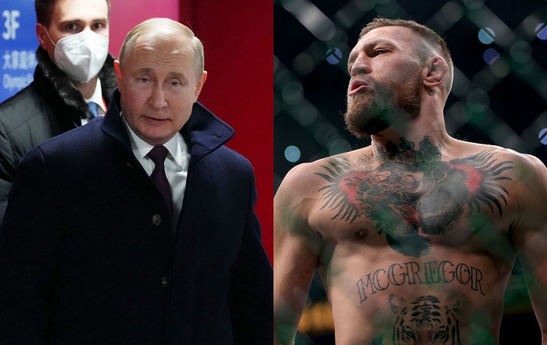 Vladimir Putin (left) &amp; Conor McGregor (right)