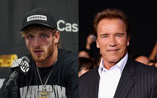 Logan Paul (left) and Arnold Schwarzenegger (right) [PC: @Complex on Twitter] 