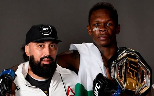 Eugene Bareman with Israel Adesanya via Twitter @TheMacLife