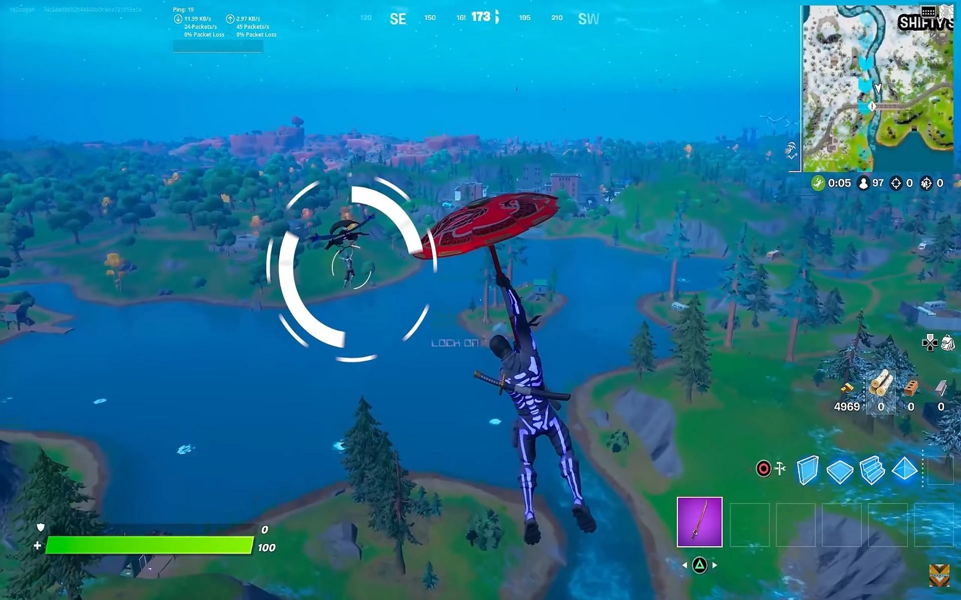 Hunting sweats in Fortnite Chapter 3 is no easy task (Image via YouTube/HJDoogan)