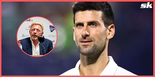 Boris Becker and Novak Djokovic