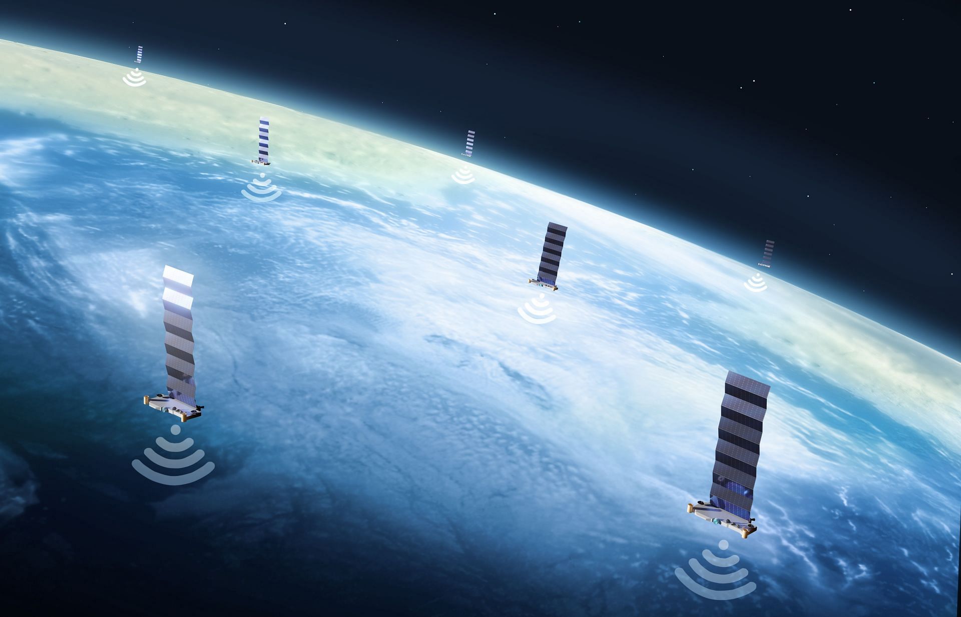 Illustrative image of satellite internet service (Image via Mark Garlick/Science Photo Library/Getty Images)