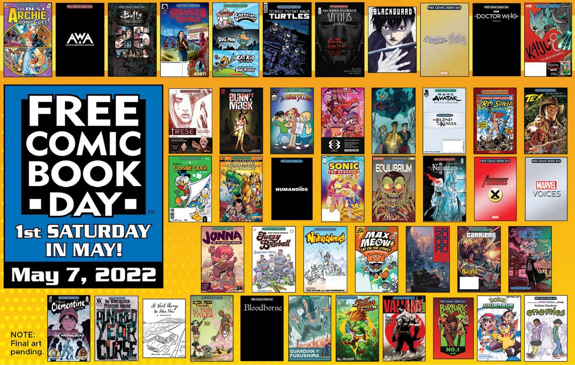 Free Comic Book Day (Image via Freecomicbook/Twitter)