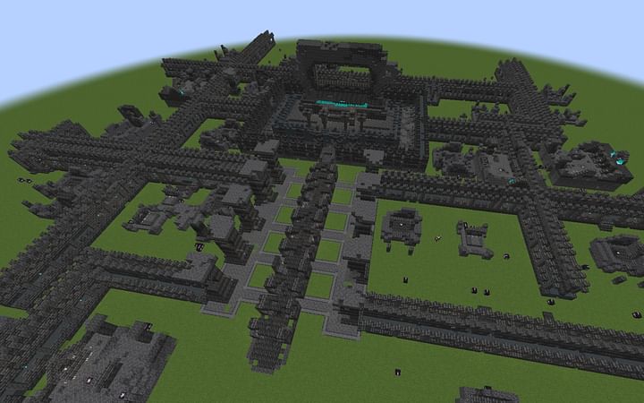 Redditor Shares Overhead Shot Of The Ancient City In Minecraft 1.19