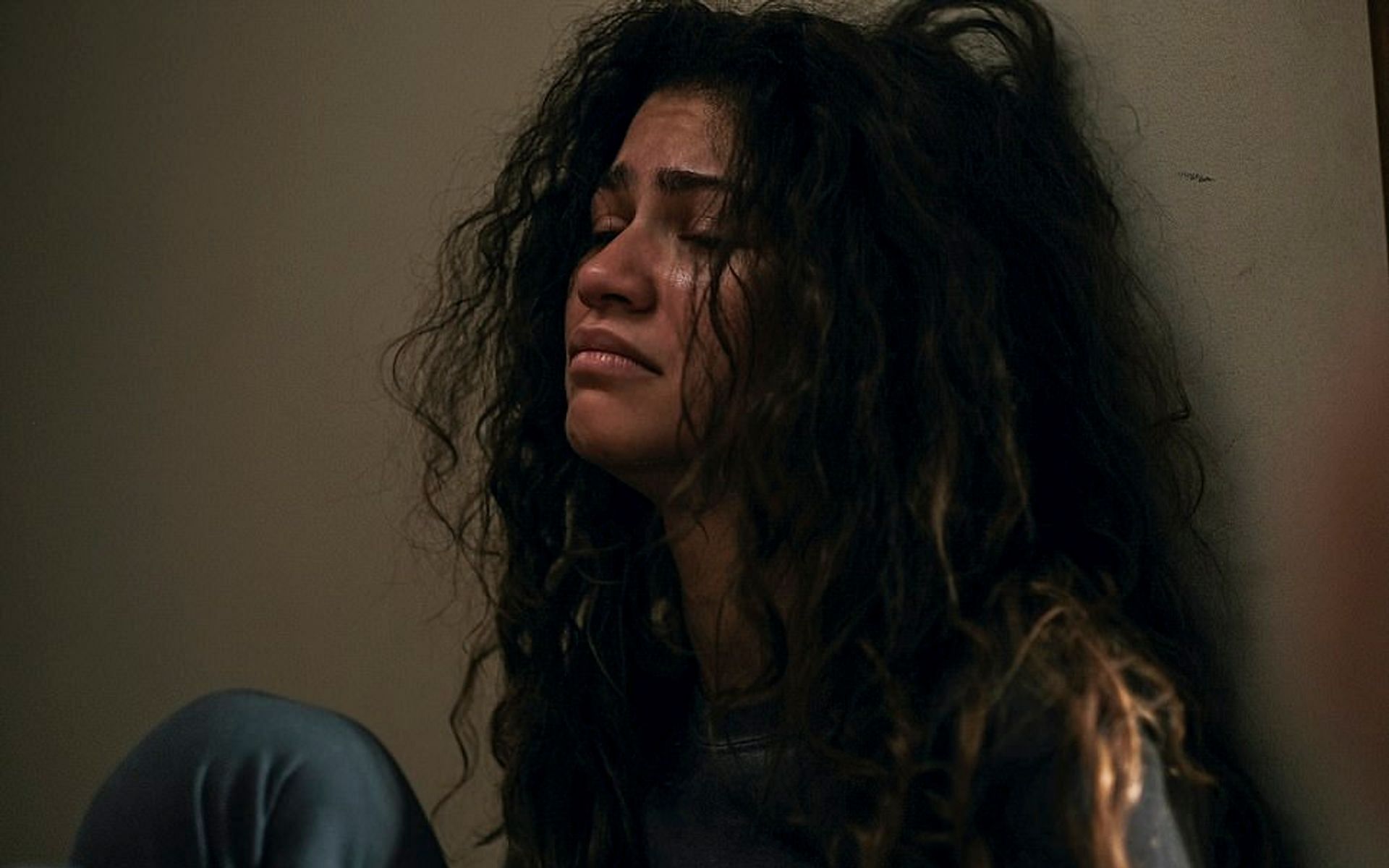 Still from HBO Max&#039;s Euphoria Season 2 Episode 5 - Rue in withdrawal (Image via HBO Max)