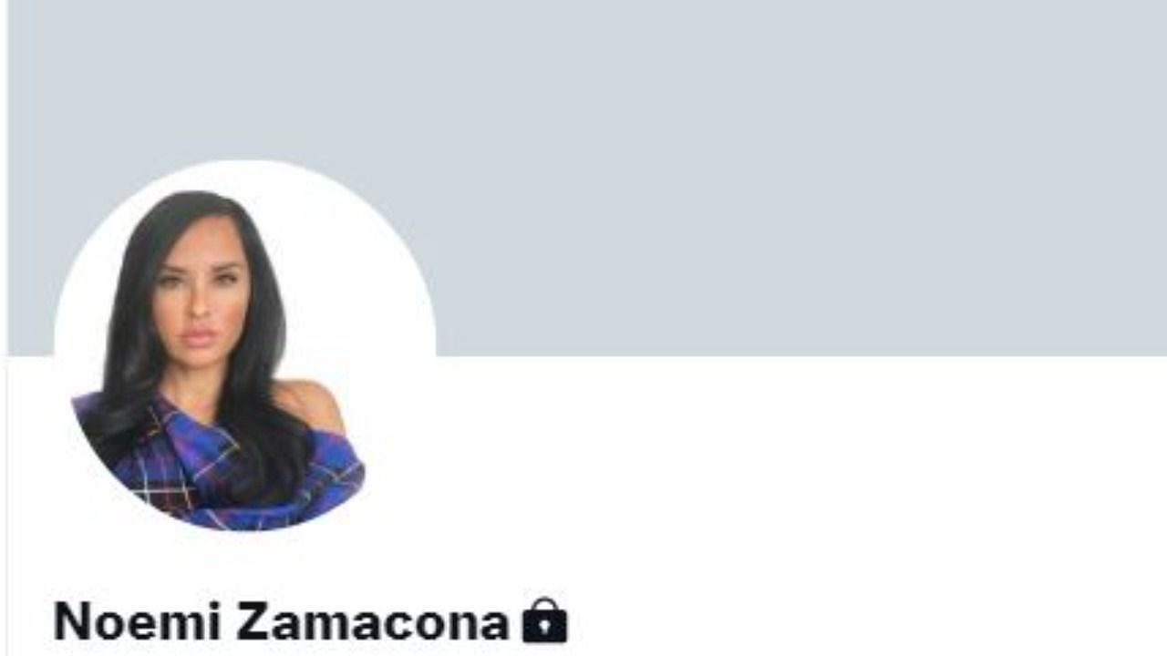 Noemi Zamacona&#039;s private Twitter profile (Image via Twitter)